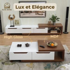 Meuble TV et Table Basse DOMINO