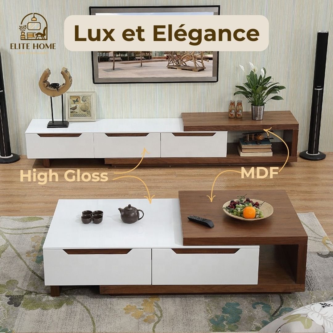 Meuble TV et Table Basse DOMINO