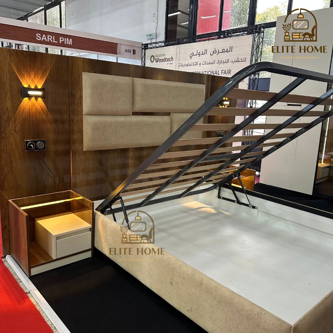 Lit Capitonné + Matelas (Pack Complet) – Image 3