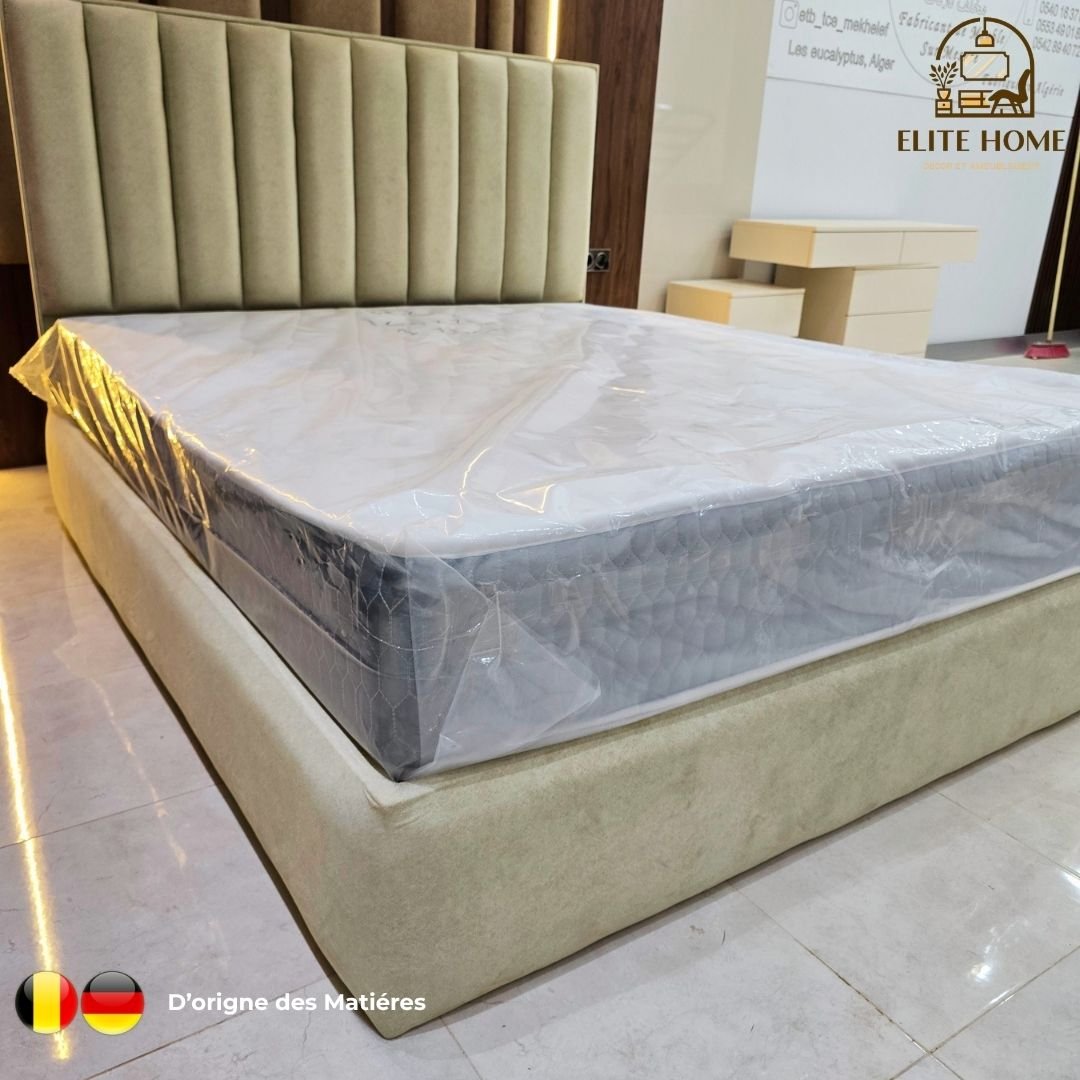 Lit Capitonné + Matelas (Pack Complet) – Image 5